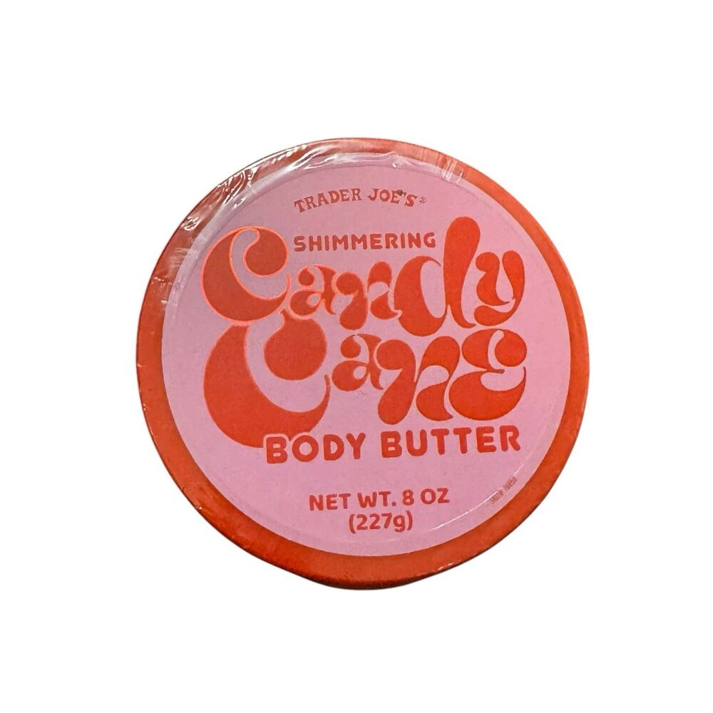 Trader Joe’s Shimmering Candy Cane Body Butter 8oz Holiday Limited New